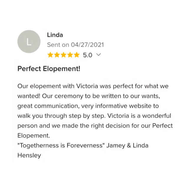 Victoria's Small Wedding Review Marry Me In Indy Reviews